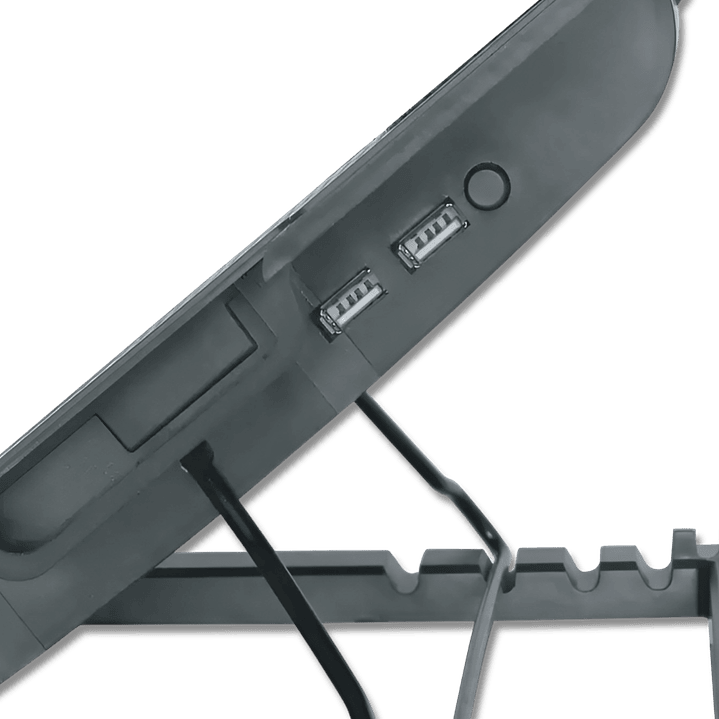 VENTILADOR COOLER NOTEBOOK AJUSTABLE NEGRO ULTRA 2