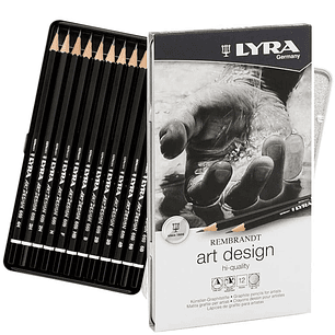 Lyra Rembrandt - Set 12 Lápices Grafito Art Design