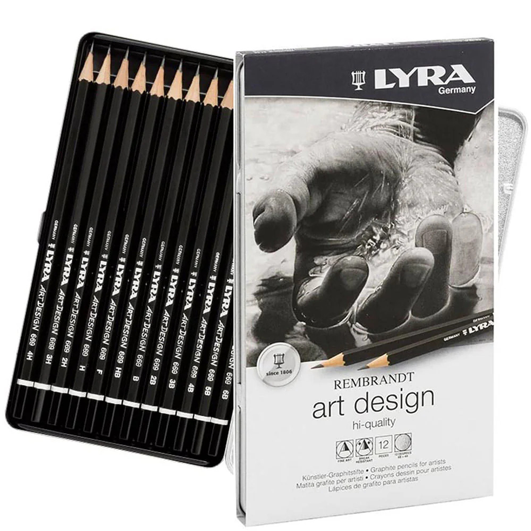 Lyra Rembrandt - Set 12 Lápices Grafito Art Design 1