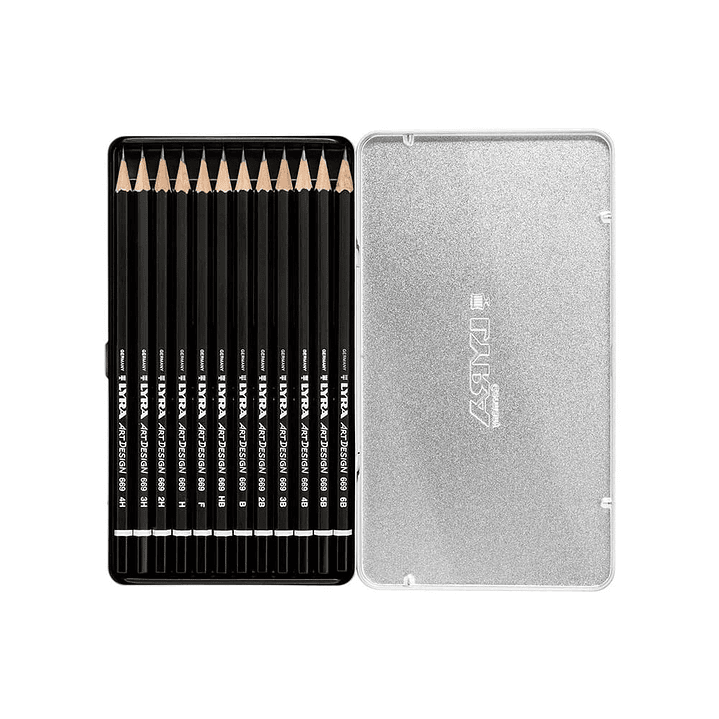 Lyra Rembrandt - Set 12 Lápices Grafito Art Design 2