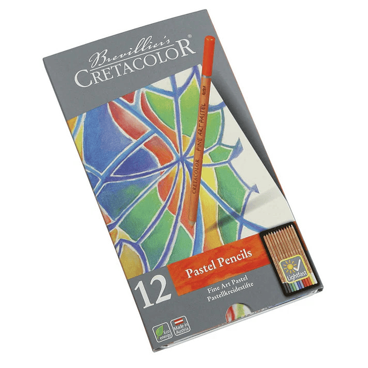 Estuche Metalico 12 lapiz pastel Cretacolor 2