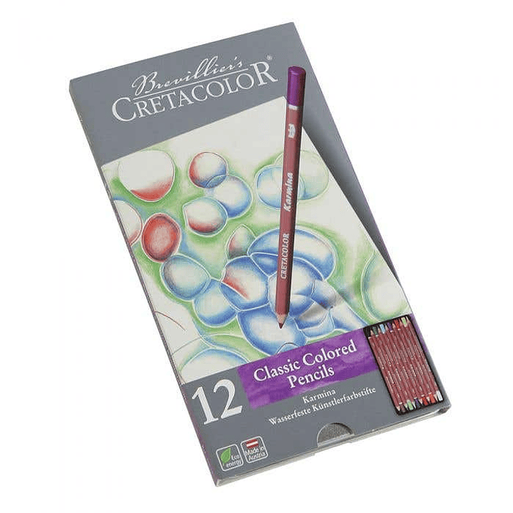 Estuche 12 lápices Karmina Cretacolor 2
