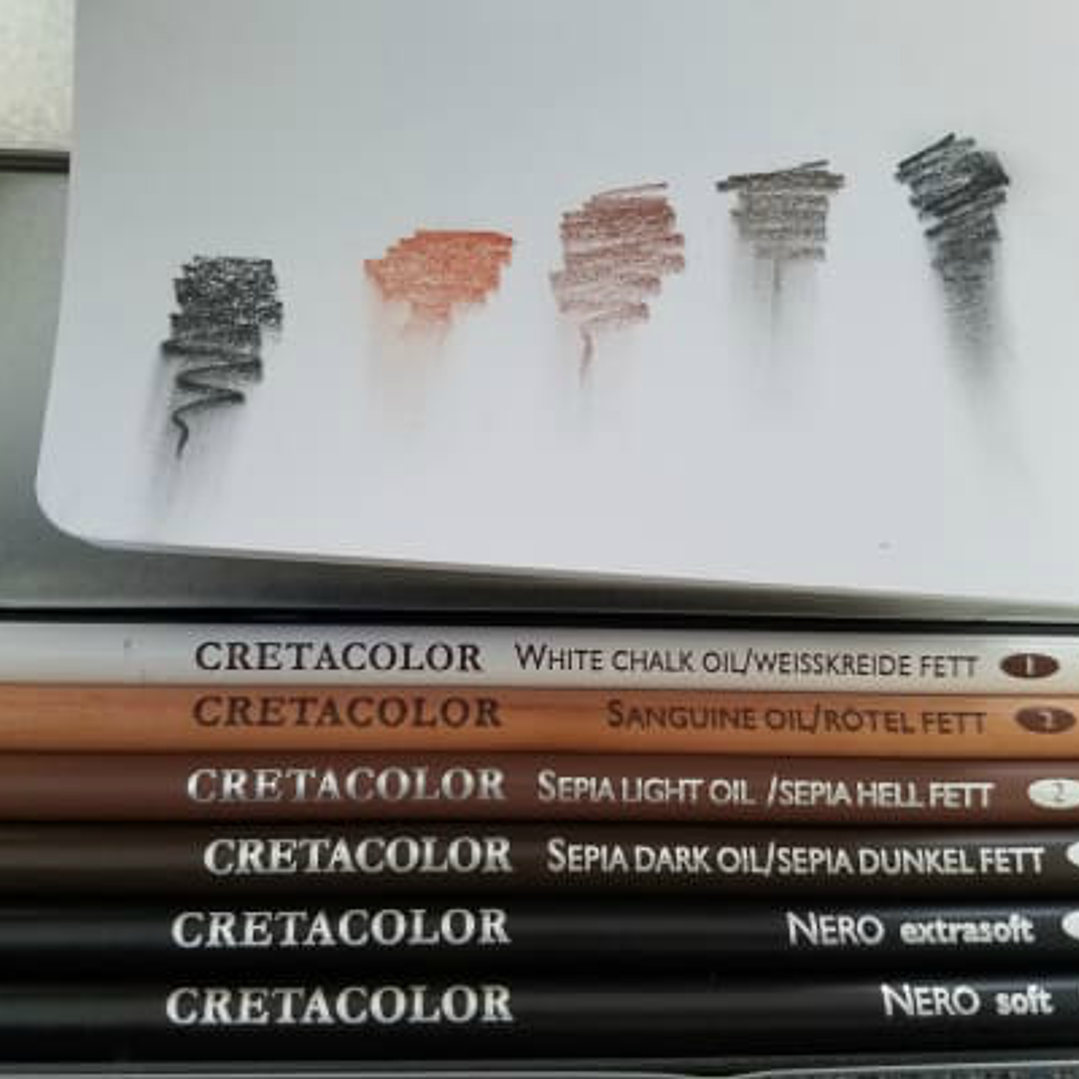 Caja Metálica de 6 Lápices Grasos Cretacolor 2