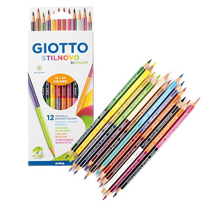 LAPICES STILNOVO BICOLOR 12 LAPICES 24 COL GIOTTO