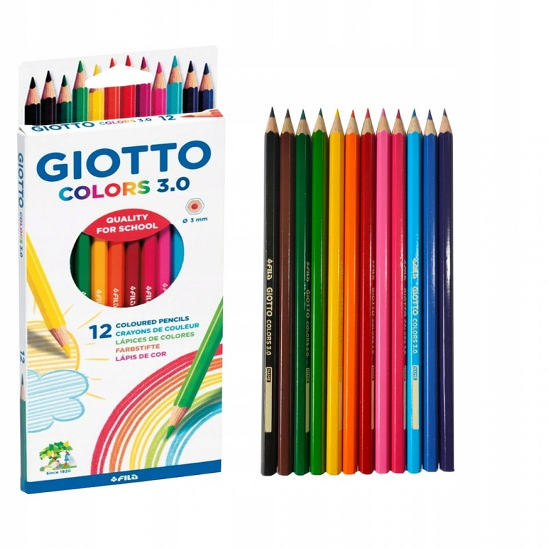 LAPICES GIOTTO COLORS 3.0 X 12 COLORES 1
