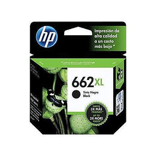 CARTUCHO DE TINTA HP 662XL ALTO RENDIMIENTO NEGRO 6.5ML CZ105A