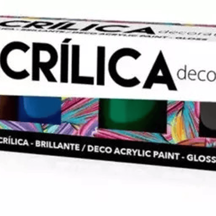Estuche Pintura Acrilica Decorativa 6 Colores 15ml. Artel 1
