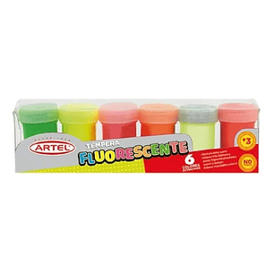 Estuche Pintura Fluorescente 6 Colores  Artel