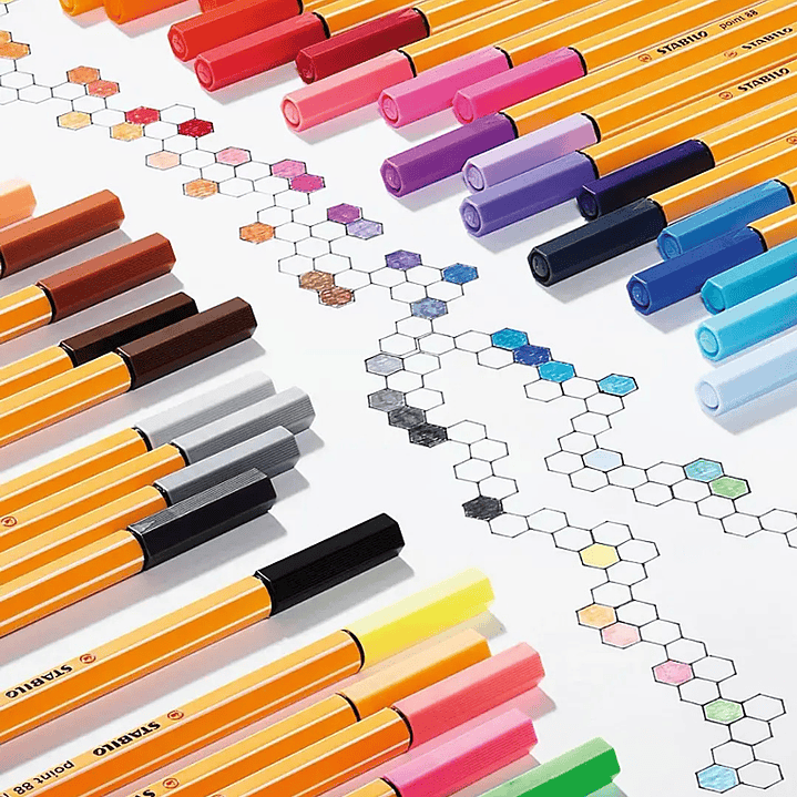 Tiralíneas Stabilo Fineliner Point 88 0,4mm 10 colores 2