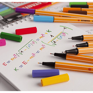 SET 25 TIRALÍNEAS STABILO POINT 88 - 0,4 MM COLORES SURTIDOS