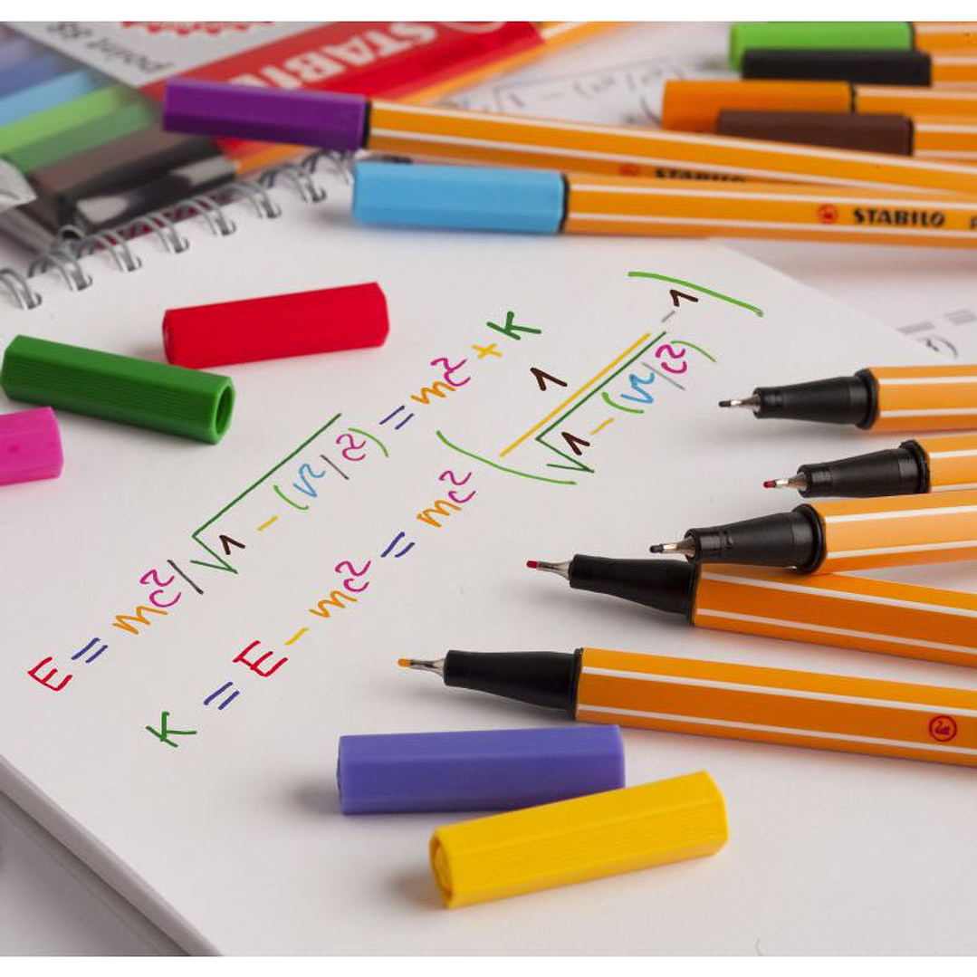 SET 25 TIRALÍNEAS STABILO POINT 88 - 0,4 MM COLORES SURTIDOS 2