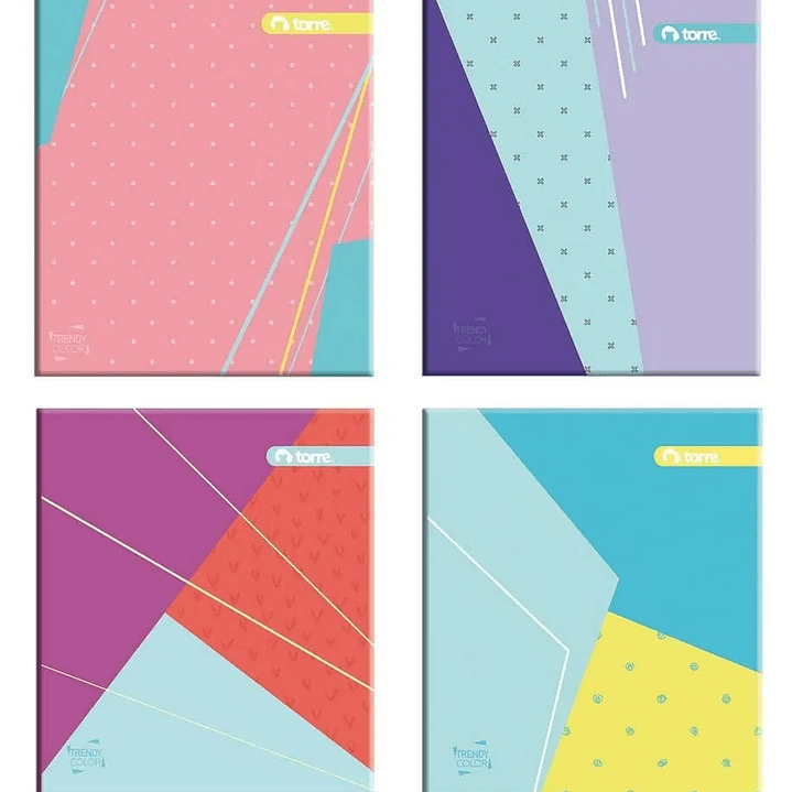 CUADERNO TORRE POCKET 5MM 90 HJS TRENDY COLOR 1