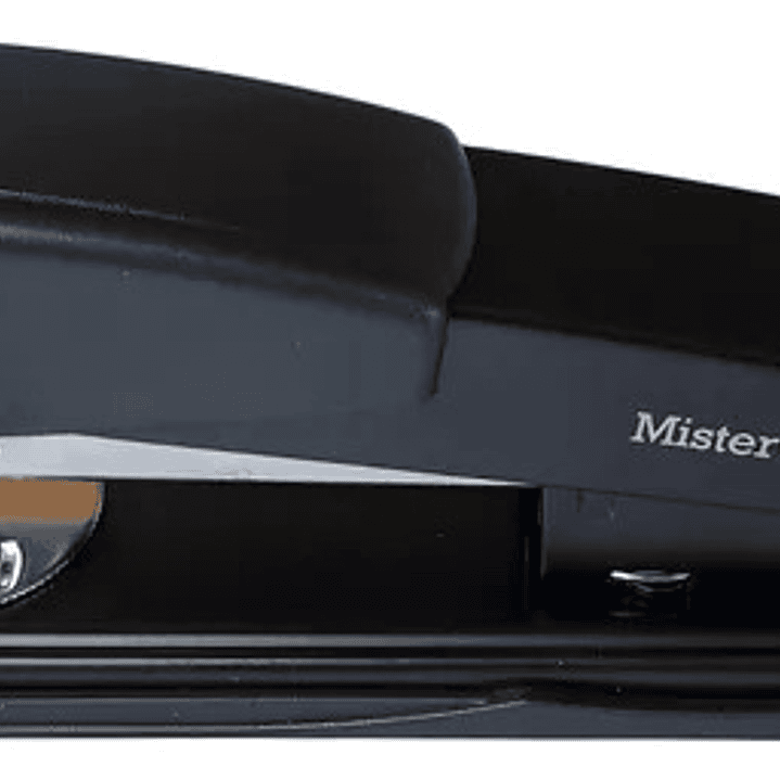 Corchetera Metálica Media Tira 20 Hojas Mister Office Negro 1