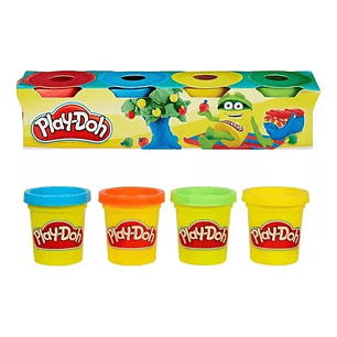 Juego De Masa Play-doh Mini Pack X4 Potes Hasbro Color Variable