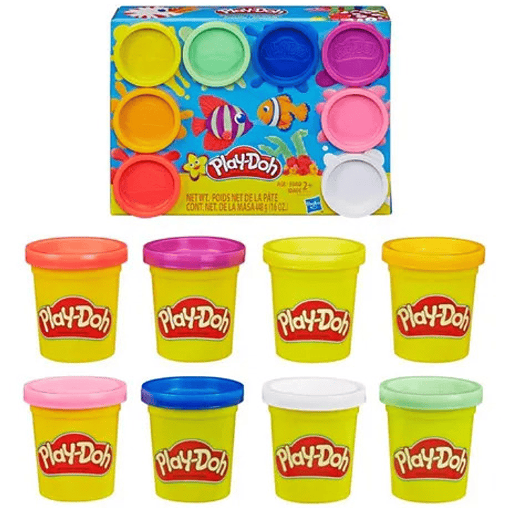 Play-doh 8 Pack Hasbro - Rainbow 1
