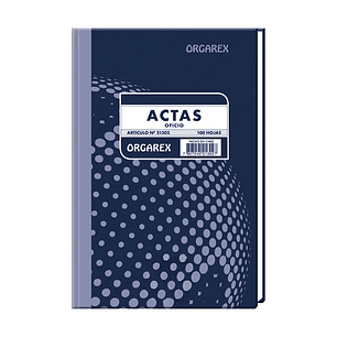 Libro de Actas Oficio 100 Hojas