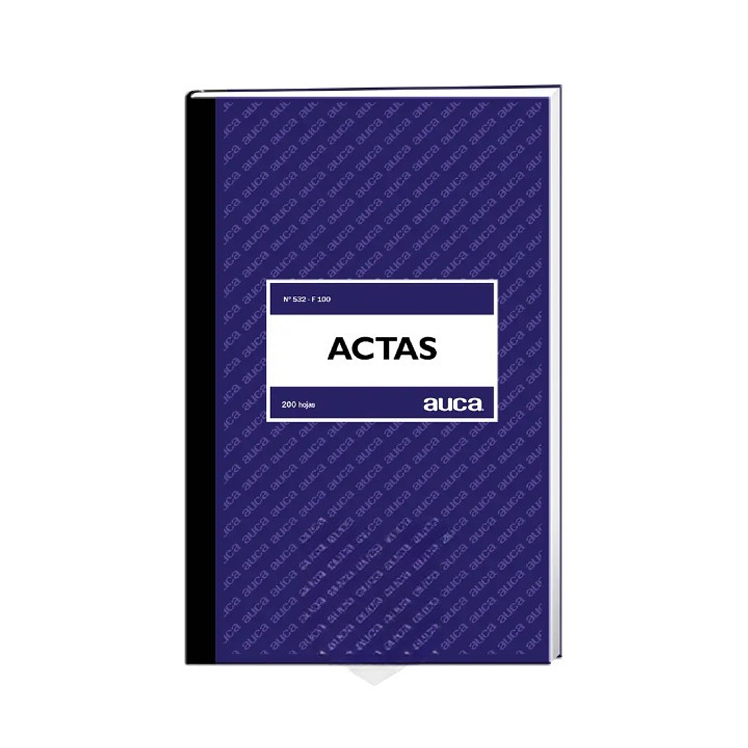Libro Actas 200 Hojas Auca 1