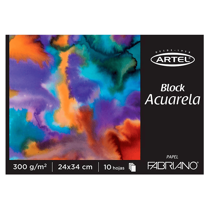 BLOCK FABRIANO ACUARELA 10HJS 300G 24X34 CM 1
