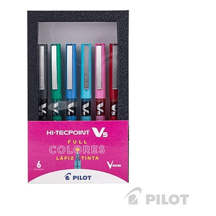 Set Lápices HI-Tecpoint V5 6 unid Pilot