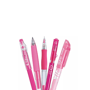 SET PILOT SURTIDO - ROSADO 5 UNIDADES