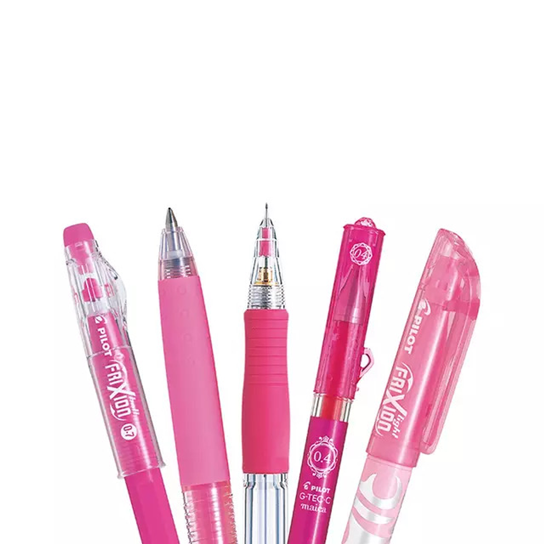 SET PILOT SURTIDO - ROSADO 5 UNIDADES 2