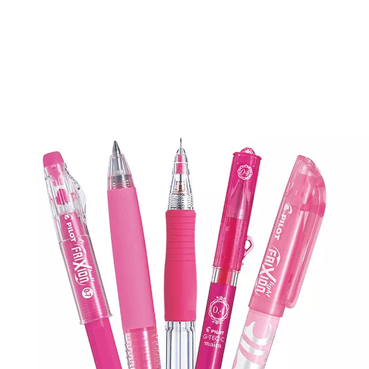 SET PILOT SURTIDO - ROSADO 5 UNIDADES 2