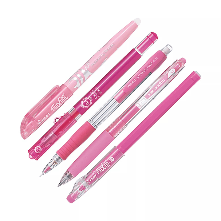 SET PILOT SURTIDO - ROSADO 5 UNIDADES 3