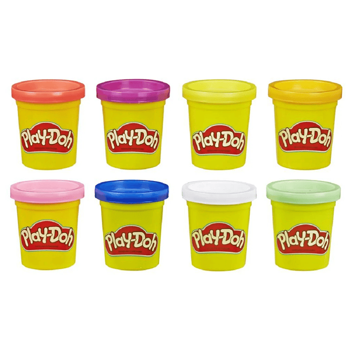 PLAY-DOH 8 PACK HASBRO - NEON FLUO 2
