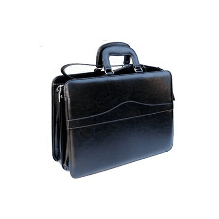 MALETIN  DOBLE SIMIL CUERO NEGRO (consultar color disponible ) 1