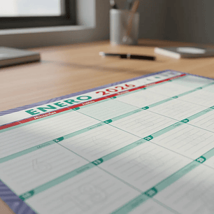 Planner Calendario De Escritorio Buho Mensual 35x49 Cms