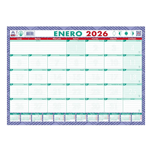 Planner Calendario De Escritorio Buho Mensual 35x49 Cms