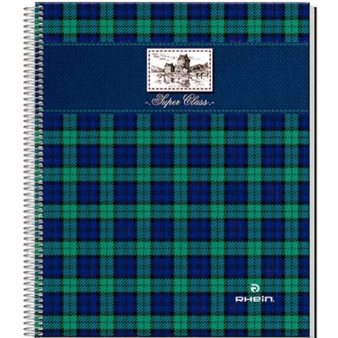 CUADERNO SUPER CLASS 1/2 OFICIO SCOTCH 150 HJS  5MM RHEIN 1