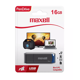 PENDRIVE 16 GB MAXELL TAPA