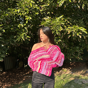 Sweater hombros caídos - Yyang