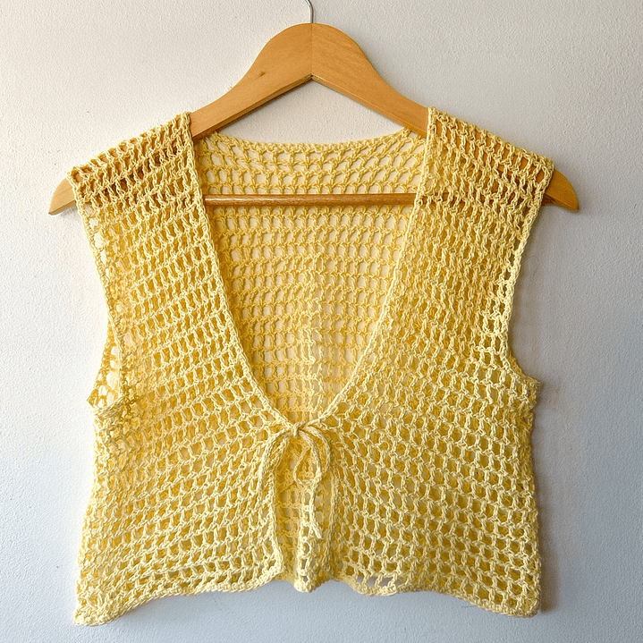 Mesh cardi sin mangas - Yyang 1
