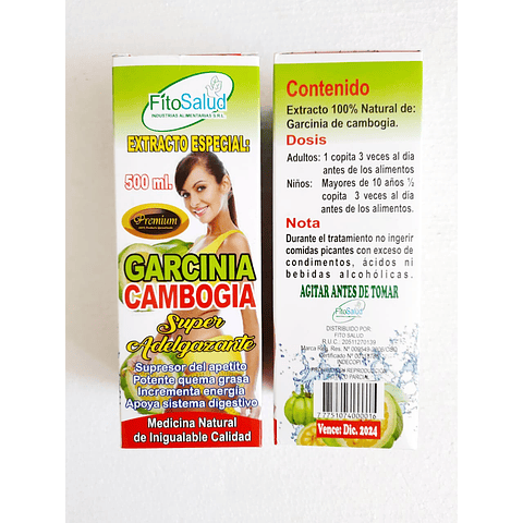 Garcinia Cambogia Extracto especial 500ml