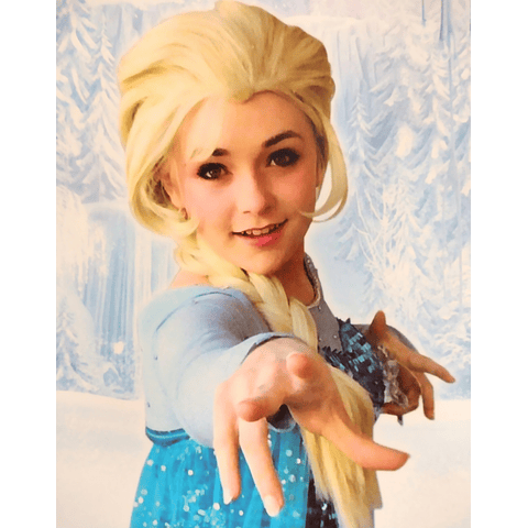 Peluca de Princesa Frozen
