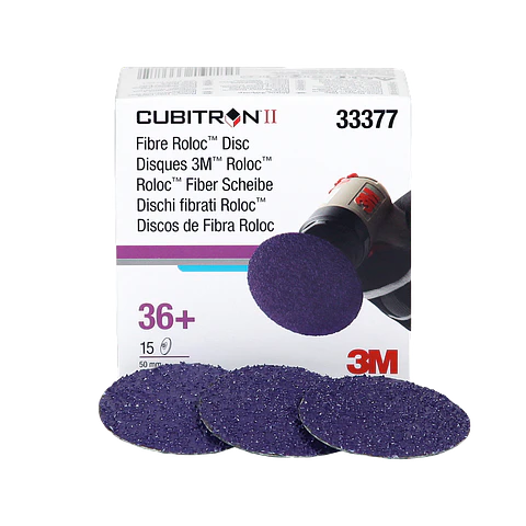Disco Lija Cubitron II ROLOC 2" P36 3M Caja 15 un 33377