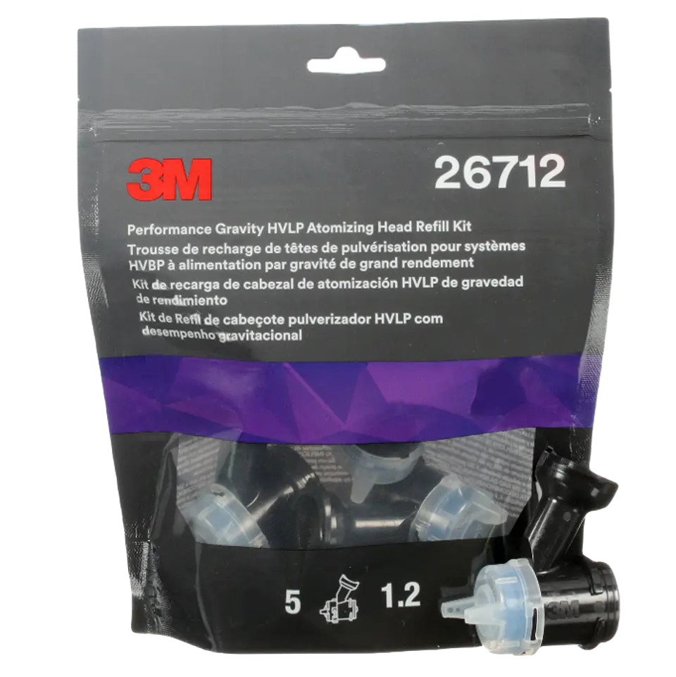 KIT 5 unidades Boquillas 3M HVLP 1.2 BLUE PN 26712 1