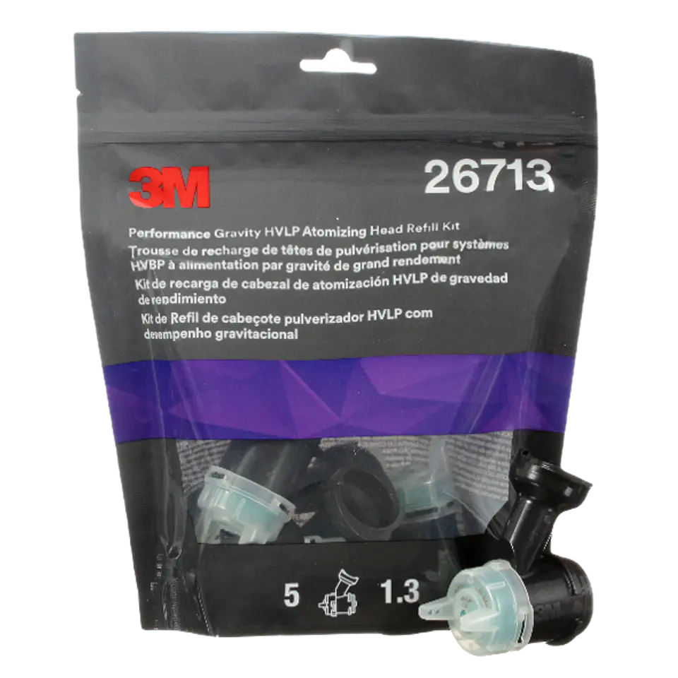 KIT 5 unidades Boquillas 3M HVLP 1.3 GREEN PN 26713 1