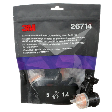 KIT 5 unidades Boquillas 3M HVLP 1.4 ORANGE PN 26714