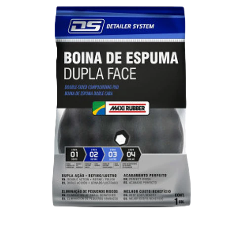 Bonete de espuma doble cara gris Maxi Rubber