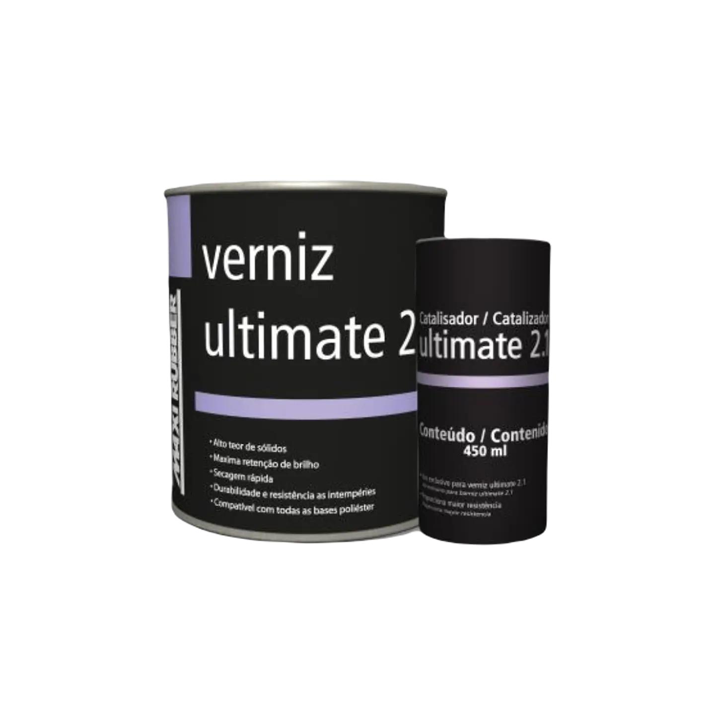 KIT Barniz Ultimate 2.1 Maxirubber + Catalizador (Formato LT) 1