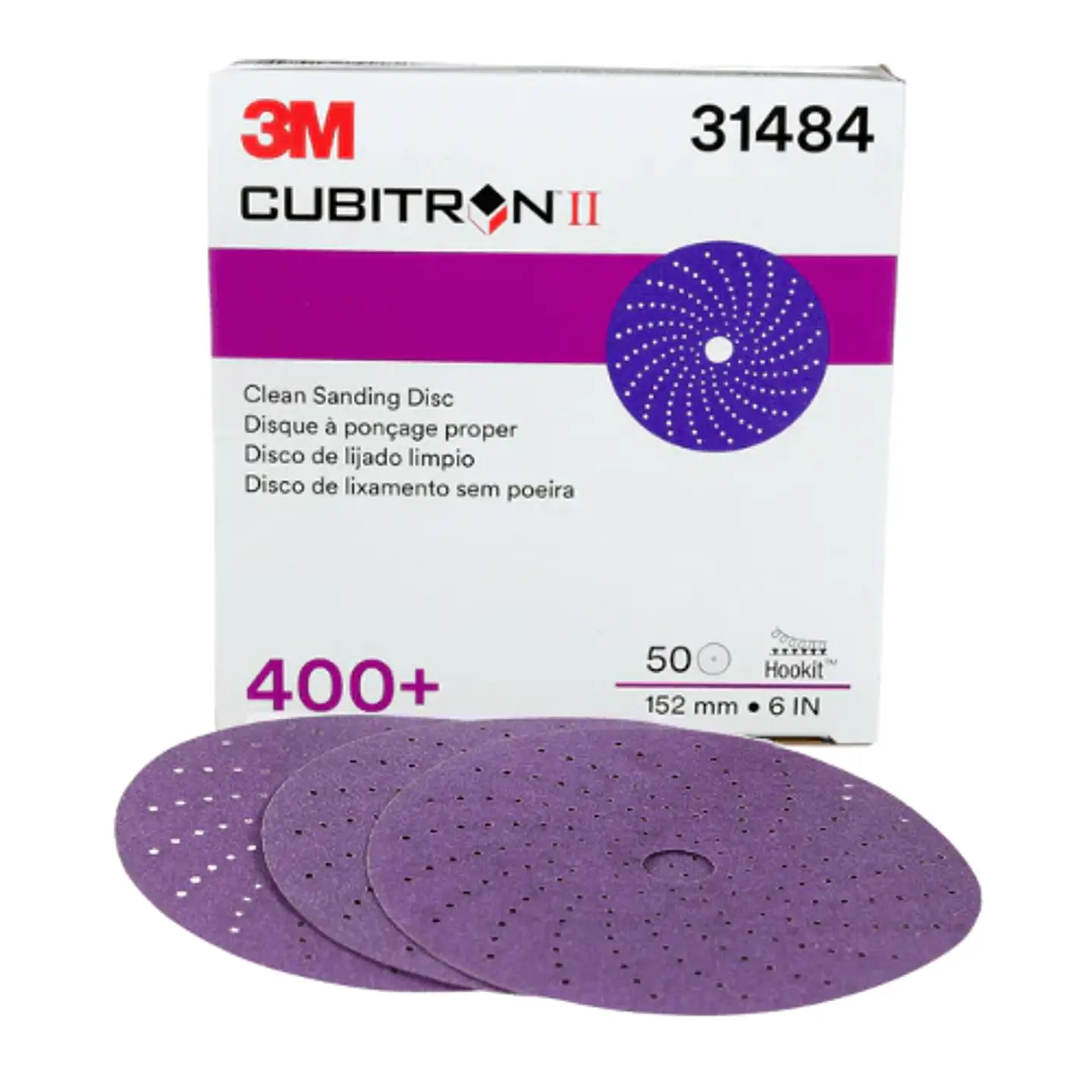 P400 Disco abrasivo purpura HOOKIT 737U 3M 31484 Caja 50 un 1