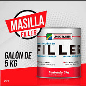 EX118 MASILLA POLIESTER FILLER 5 KG MAXIRUBBER