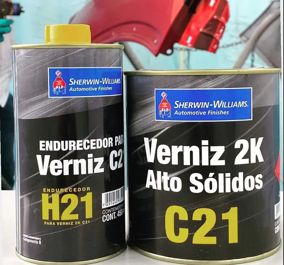KIT Barniz Alto Sólido Sherwin Williams + Catalizador (Formato LT) 1
