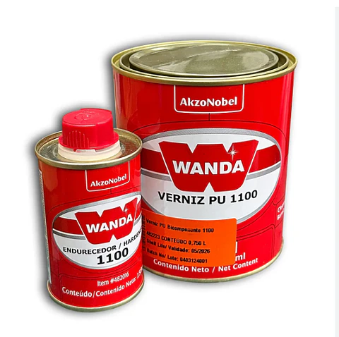 Kit Barniz 1100 Wanda 1/4GL + Catalizador