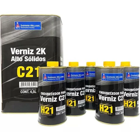 KIT Barniz C21 Alto Sólido Sherwin Williams + Catalizador (Formato 5LT)