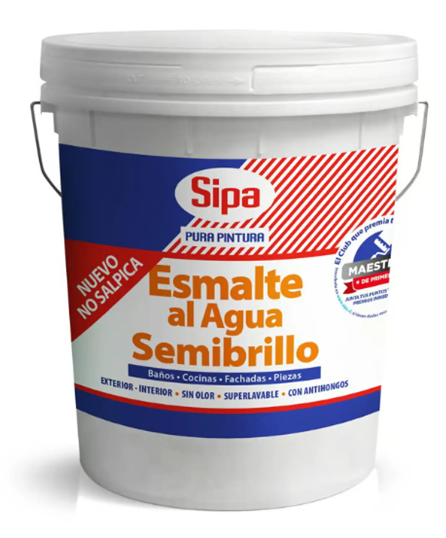 Esmalte al Agua Semibrillo 4GL SIPA 1