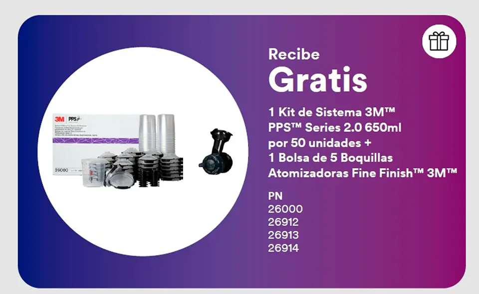 Pistola 3M™ Performance Spray Gun PPS™ 2.0 + KIT PPS 26000 GRATIS 2